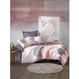 Cotton Box Leron Gri Ranforce Çift Kişilik Nevresim Takımı