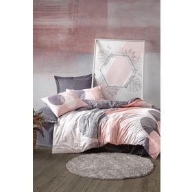 Cotton Box Leron Gri Ranforce Çift Kişilik Nevresim Takımı