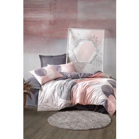 Cotton Box Leron Gri Ranforce Çift Kişilik Nevresim Takımı