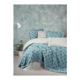 Cotton Box Limi Yatak Örtülü Çift Kişilik Aldo Mint Nevresim Takımı
