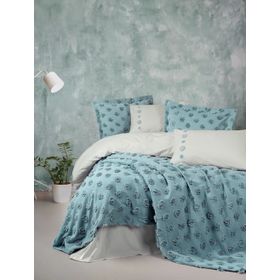 Cotton Box Limi Yatak Örtülü Çift Kişilik Aldo Mint Nevresim Takımı