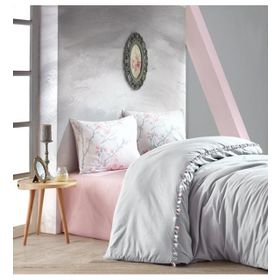 Cotton Box Linda Gri Çift Kişilik Nevresim Takımı