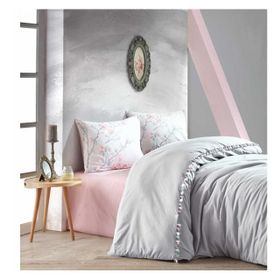 Cotton Box Linda Gri Çift Kişilik Nevresim Takımı