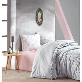 Cotton Box Linda Gri Çift Kişilik Nevresim Takımı