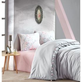 Cotton Box Linda Gri Çift Kişilik Nevresim Takımı