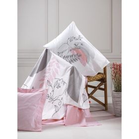 Cotton Box Line Art Pretty Pembe Çift Kişilik Nevresim Takımı