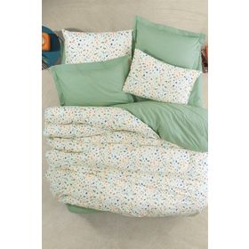 Cotton Box Lola Yeşil Petite Çift Kişilik Nevresim Takımı