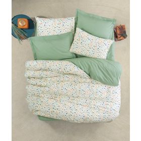 Cotton Box Lola Yeşil Petite Çift Kişilik Nevresim Takımı