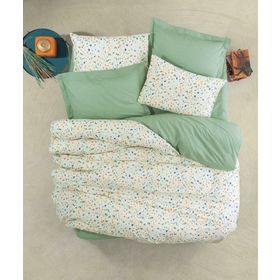 Cotton Box Lola Yeşil Petite Çift Kişilik Nevresim Takımı