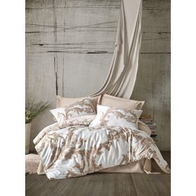 Cotton Box Loren Bej Çift Kişilik 200x220 cm Nevresim Takımı