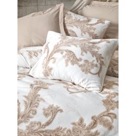 Cotton Box Loren Bej Çift Kişilik 200x220 cm Nevresim Takımı