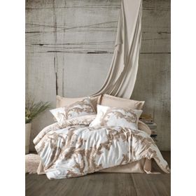 Cotton Box Loren Bej Çift Kişilik 200x220 cm Nevresim Takımı