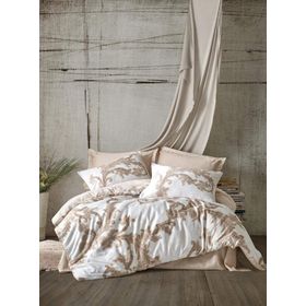 Cotton Box Loren Bej Çift Kişilik 200x220 cm Nevresim Takımı