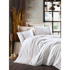 Cotton Box Majestic Ines Bej Çift Kişilik Nevresim Takımı