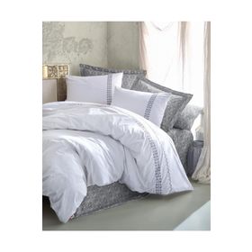 Cotton Box Majestic Seri Paola Gri Çift Kişilik Nevresim Takımı