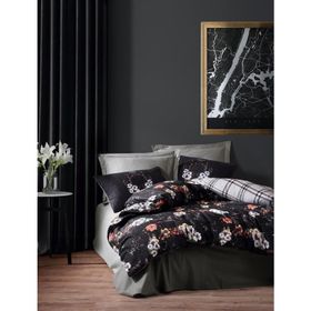 Cotton Box Masculine Çift Kişilik Alanis Gri Nevresim Takımı
