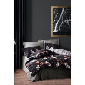 Cotton Box Masculine Çift Kişilik Alanis Gri Nevresim Takımı