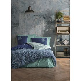 Cotton Box Masculine Çift Kişilik Cadee Mint Nevresim Takımı