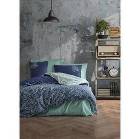 Cotton Box Masculine Çift Kişilik Cadee Mint Nevresim Takımı