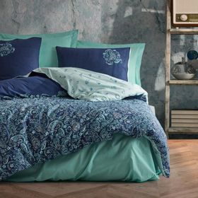 Cotton Box Masculine Çift Kişilik Cadee Mint Nevresim Takımı