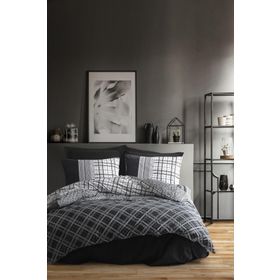 Cotton Box Masculine Çift Kişilik Carlos Siyah Nevresim Takımı