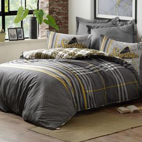 Cotton Box Masculine Leonardo Gri Çift Kişilik Nevresim Takımı