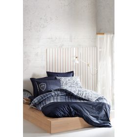 Cotton Box Masculine Pablo Lacivert Çift Kişilik Nevresim Takımı