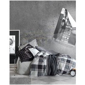 Cotton Box Masculine Ramos Antrasit Çift Kişilik Nevresim Takımı