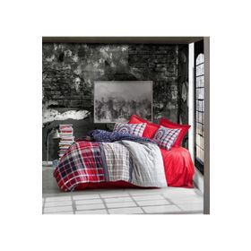 Cotton Box Masculine Tek Kişilik Marco Kırmızı Nevresim Takımı