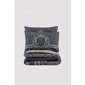 Cotton Box Masculine Thor Bej Çift Kişilik 200x220 cm Nevresim Takımı
