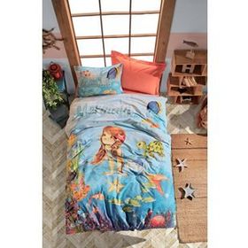 Cotton Box Mermaid Mercan Tek Kişilik Nevresim Takımı