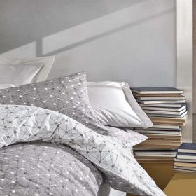 Cotton Box Minimal Çift Kişilik Mottle Vizon Nevresim Takımı