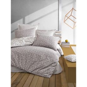 Cotton Box Minimal Çift Kişilik Mottle Vizon Nevresim Takımı