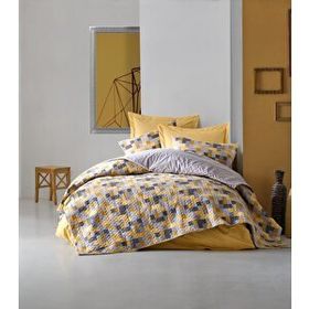 Cotton Box Minimal Elon Sarı Çift Kişilik 240x260 cm Nevresim Takımı