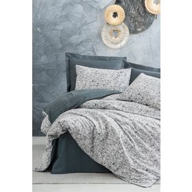 Cotton Box Minimal Molly Antrasit Çift Kişilik Nevresim Takımı