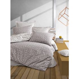 Cotton Box Mınımal Ranforce Mottle Vizon Tek Kişilik Nevresim Takımı