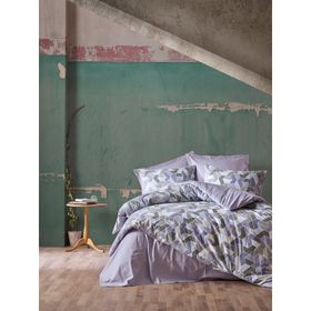 Cotton Box Minimal Ranforce Well Lila Çift Kişilik Nevresim Takımı