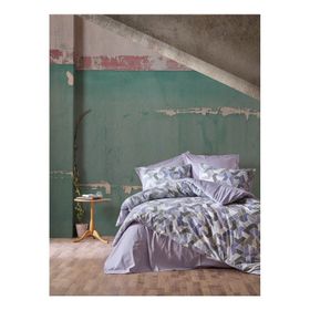 Cotton Box Minimal Ranforce Well Lila Çift Kişilik Nevresim Takımı