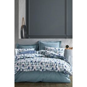 Cotton Box Minimal Tory Mavi Çift Kişilik Nevresim Takım