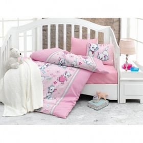 Cotton Box Miyav Pembe Bebek Nevresim Takımı