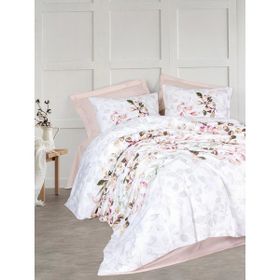 Cotton Box Modeline Ranforce Brice Bej 100x100 cm Çift Kişilik Nevresim Takımı