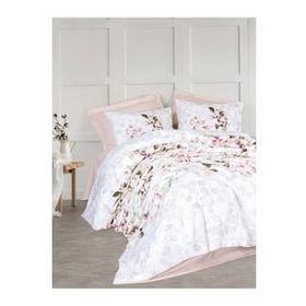 Cotton Box Modeline Ranforce Çift Kişilik Brice Bej Nevresim Takımı
