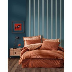 Cotton Box Modern Çift Kişilik Rane Kahve Nevresim Takımı
