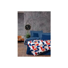 Cotton Box Modern Ranforce Ring Mavi Nevresim Takımı Çift Kişilik