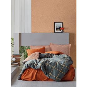 Cotton Box Modern Tek Kişilik Stark Tarçın Nevresim Takımı
