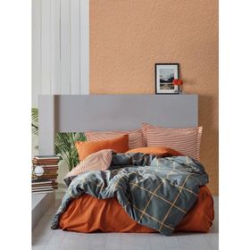 Cotton Box Modern Tek Kişilik Stark Tarçın Nevresim Takımı