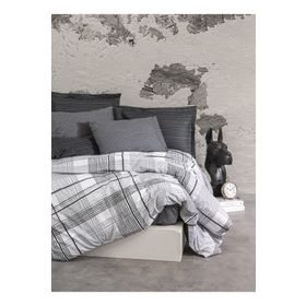 Cotton Box Modern Tek Kişilik Will Antrasit 160x220 cm Nevresim Takımı