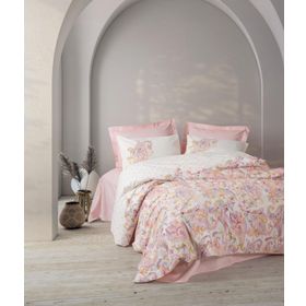 Cotton Box Muna Pembe Çift Kişilik Bohem 200x220 cm Nevresim Takımı