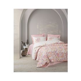 Cotton Box Muna Pembe Çift Kişilik Bohem 200x220 cm Nevresim Takımı