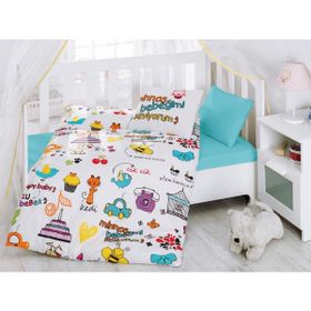 Cotton Box Mutlu Bebek Beyaz Bebek Nevresim Takımı